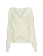 MSCH Copenhagen Mschzinelle Rachelle Wrap Pullover Kräm