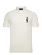 Polo Ralph Lauren Custom Slim Fit Polo Bear Polo Shirt Kräm