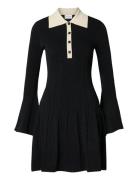 Malina Sabine Pike Knitted Mini Dress Svart