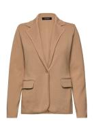 Lauren Ralph Lauren Cotton-Blend Sweater Blazer Beige