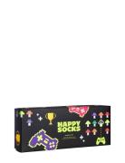 Happy Socks 4-Pack Gamer Socks Gift Set Svart