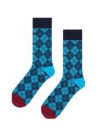 Happy Socks Mini Argyle Jaquard Sock Marinblå