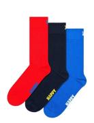 Happy Socks 3-Pack Solid Socks Multi/patterned