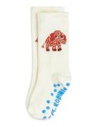 Mini Rodini Mammoth 1-Pack Anti-Slip Socks Vit
