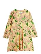 Mini Rodini Alpine Flowers Aop Ls Dress Gul