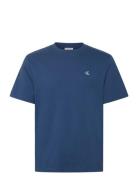 Calvin Klein Jeans Ss Easy Monogram Tee Blå
