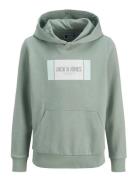 Jack & J S Jjhayato Sweat Hood Jnr Grön
