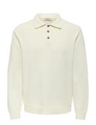 ONLY & SONS Onshope Rlx Ls Polo Knit Life Vit