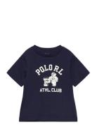Ralph Lauren Baby Logo Cotton Jersey Tee Marinblå