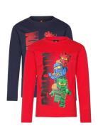 LEGO Kidswear Lwtaffy 618 - 2Pack T-Shirt Ls Röd