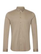 Mos Mosh Gallery Marco Crunch Jersey Shirt Beige