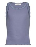 Rosemunde Kids Rkbalta Sl Short Lace Top Blå