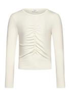 Rosemunde Kids Rkbillie Ls Short Wrinkle T-Shirt Vit