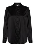 Rosemunde Rwjade Silk Ls Shirt Svart
