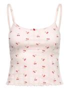Gina Tricot Pointelle Singlet Rosa