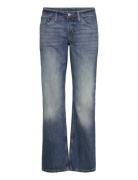 Weekday Arrow Low Rise Regular Straight Leg Jeans Blå