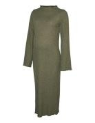 Mamalicious Mlsadie Ls Hn Jrs Midi Dress Khaki Green