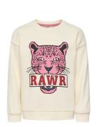 Kids Only Kmgleopaula Life L/S Loose Pullo Bru Swt Kräm