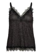 Rosemunde Rwbillie Sl Lace Strap Top Svart