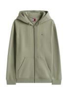 Tommy Jeans Tjm Reg S Flag Zip Thru Grön