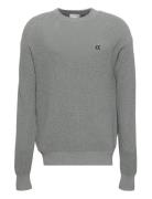 Calvin Klein Jeans Ls Ez Cotton Waffle Crwnk Swtr 9 Grå