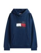 Tommy Hilfiger Flag Hoodie Marinblå