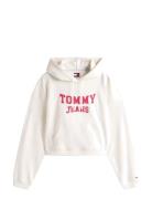 Tommy Jeans Tjw Bxy Crp Varsity Hoodie Vit