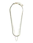 Pieces Pcbina 2-Pack Necklace Noos Guld