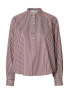 Selected Slfmariette Relaxed Ls Shirt B Burgundy