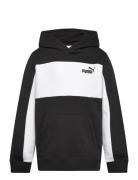 PUMA Ess Block Small Logo Hoodie Fl B Svart