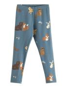 Lindex Leggings Med Bã¸rstet Inderside Blå