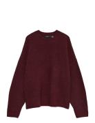 Vero Moda Vmboom Ls O-Neck Pullover Ga Noos Burgundy