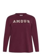 Kaffe Curve Kceliza Sweatshirt Burgundy