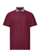 PUMA Golf Mattr Stripe Jacquard Polo Burgundy