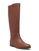 Lauren Ralph Lauren Brooke Ii Calfskin Tall Boot Brun