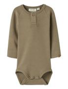 Lil'Atelier Nbmgayo Sim Ls Slim Body Lil Brun