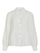 Vila Vikatria New L/S Shirt Vit