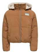 Kids Only Kogmaria Life Reversib Puffer Jacket Otw Brun