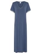 CCDK Copenhagen Jacqueline Shortsleeved Long Dress Blå