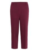 Kaffe Kasakura Hw Cropped Pants Burgundy