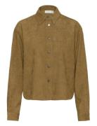 Kaffe Kavera Button Shirt Khaki Green