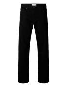 Selected Slh196-Straight Ben Stay Black 600 Jeans Svart