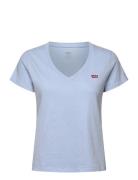 Levi's® Perfect Slub Vneck Chambray Bl Blå