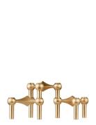 STOFF Nagel Nagel Candle Holder - Brushed Brass Guld
