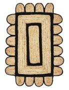 House Doctor Tæppe, Hddenta, Sort;Natur Beige