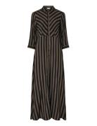 YAS Yassavanna Long Shirt Dress S. Noos Brun