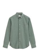 GANT Reg Classic Poplin Gingham Shirt Grön