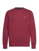 GANT Reg Shield C-Neck Sweat Röd