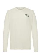 Knowledge Cotton Apparel Organic Cotton Long Sleeved T-Shirt Kräm