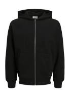Jack & J S Jjeurban Edge Sweat Zip Hood Jnr Khaki Green